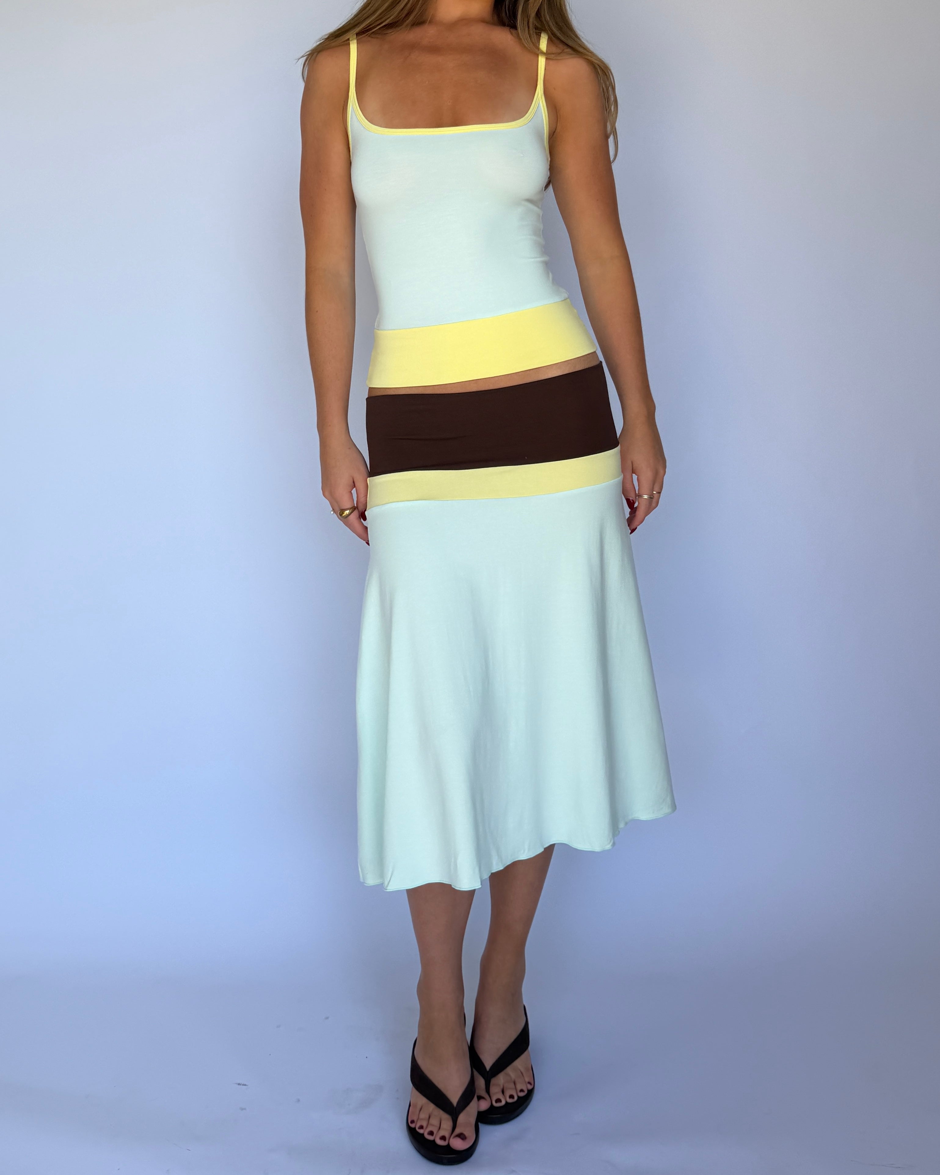 Lucy Midi Skirt - Mirage