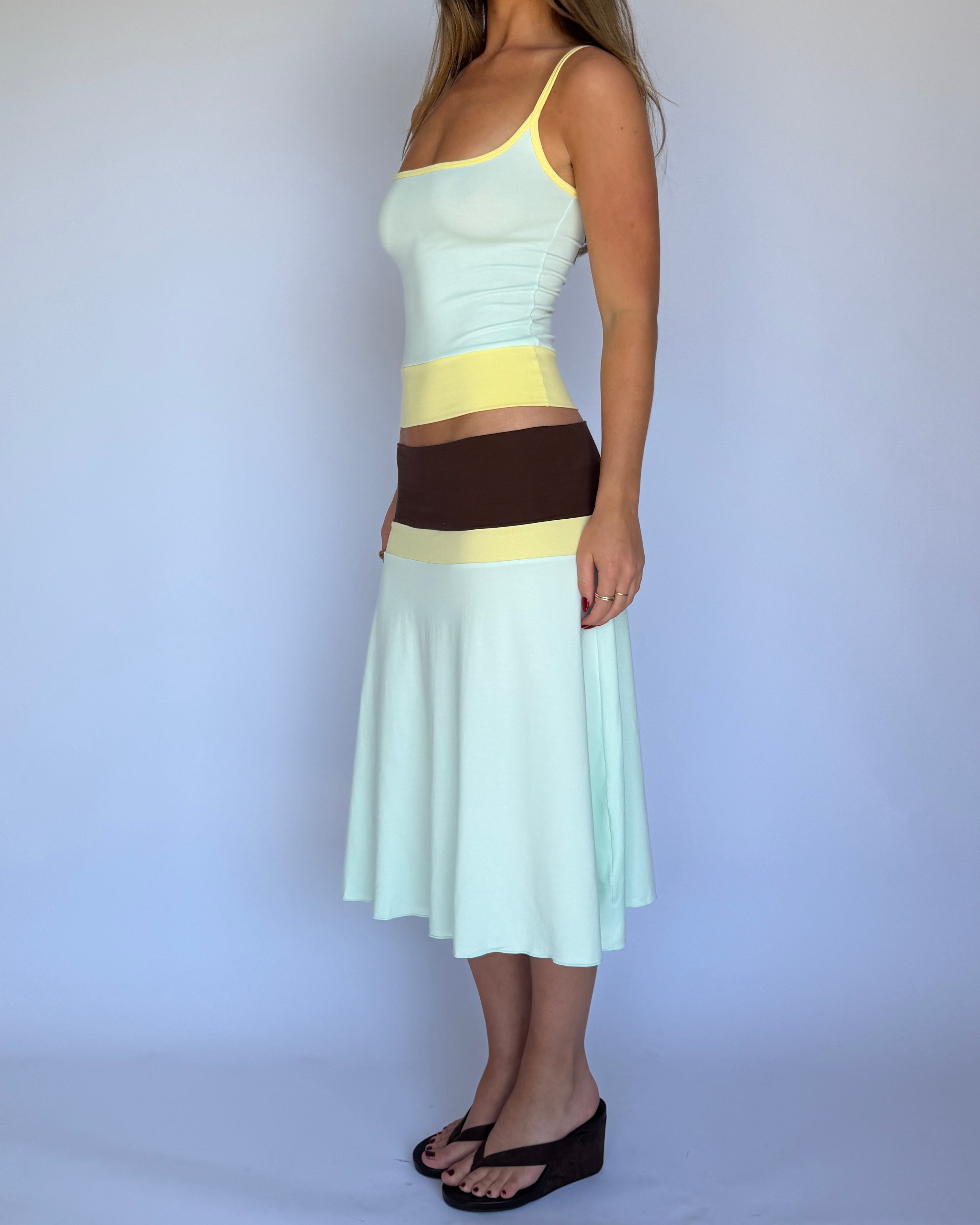 Lucy Midi Skirt - Mirage