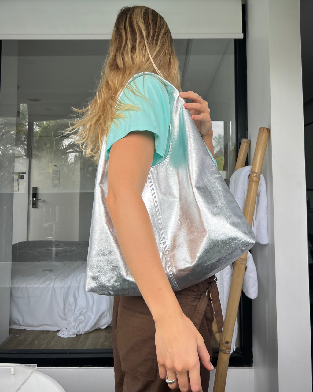 Silver Raq Bag