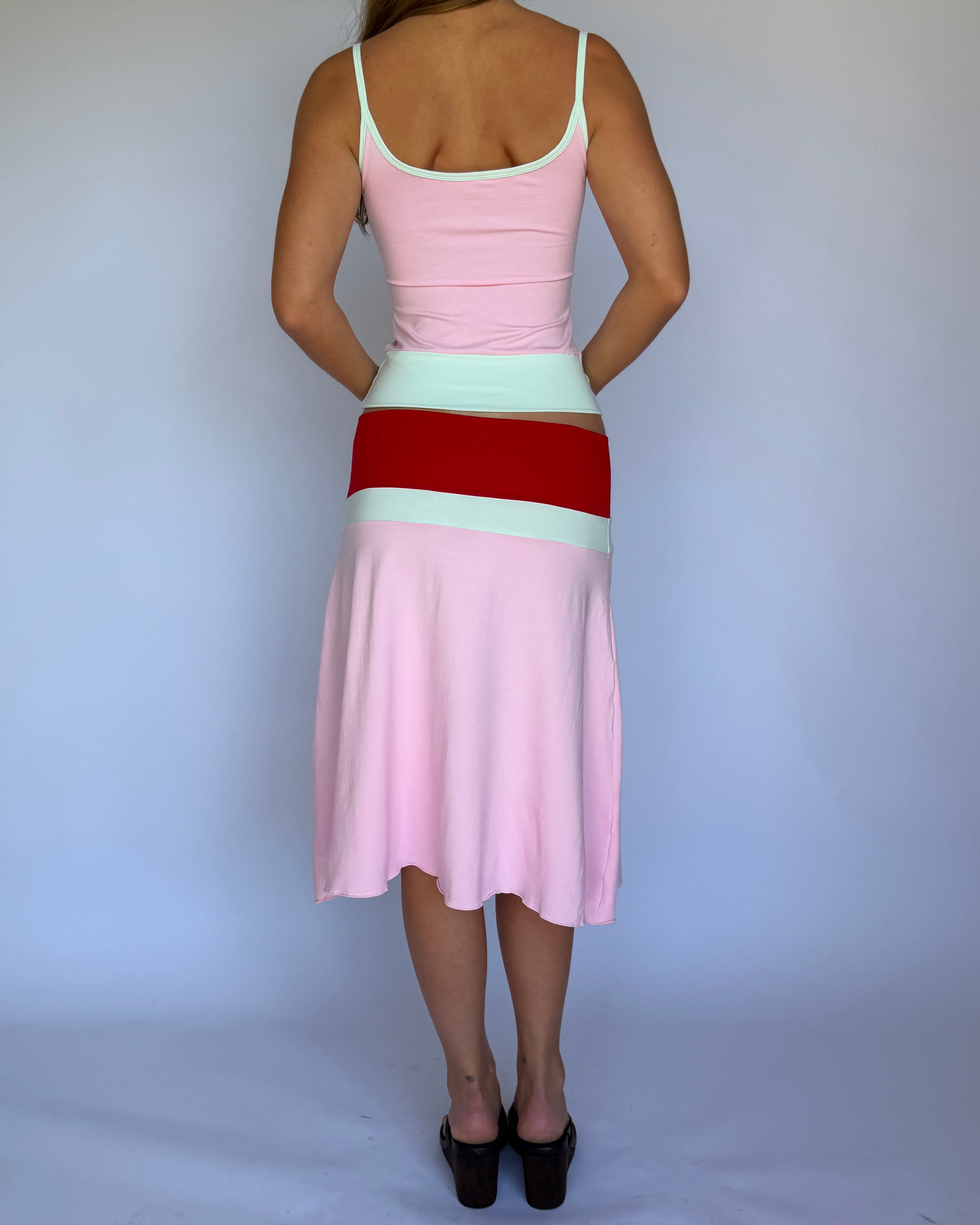 Lucy Midi Skirt - Sorbet