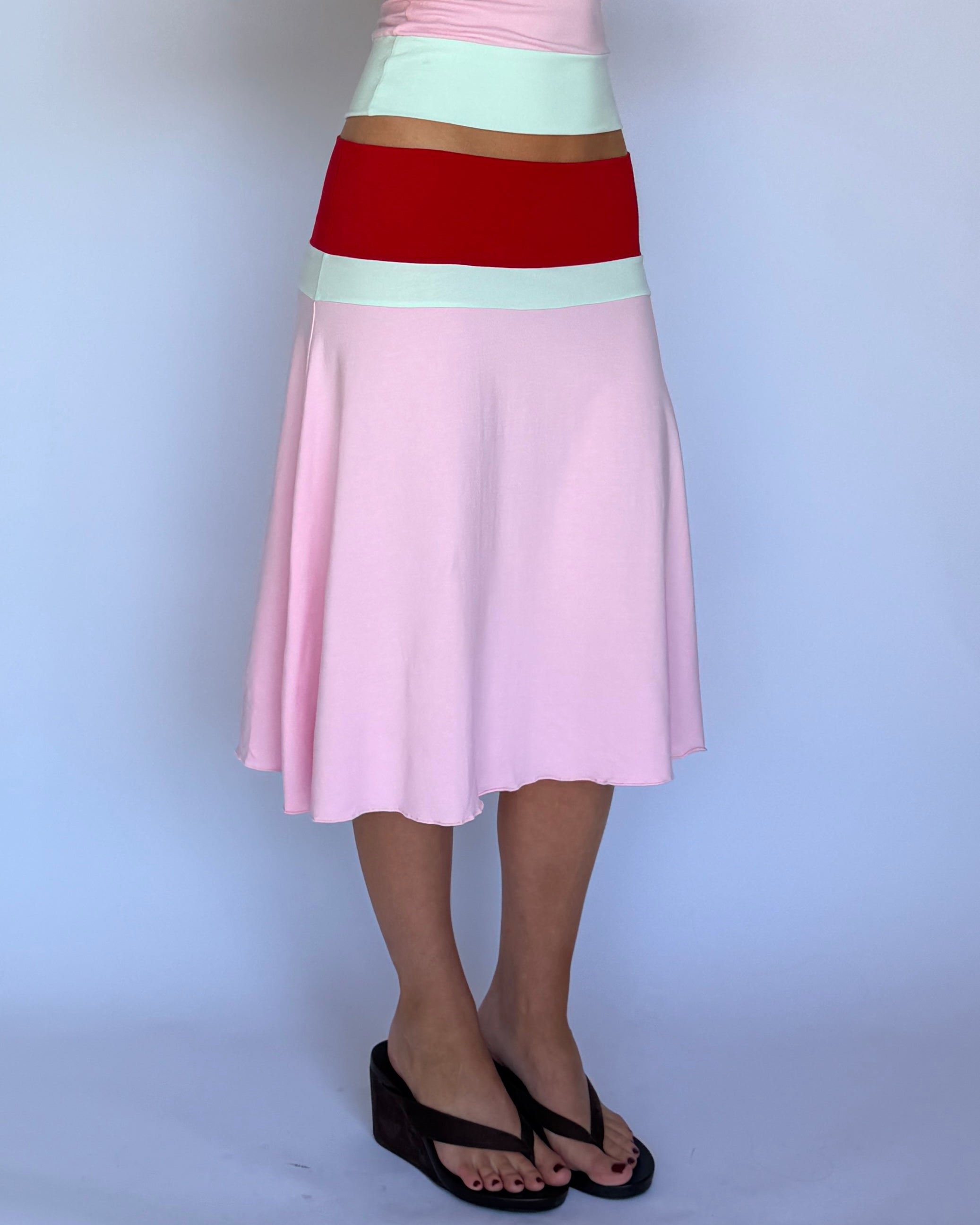 Lucy Midi Skirt - Sorbet