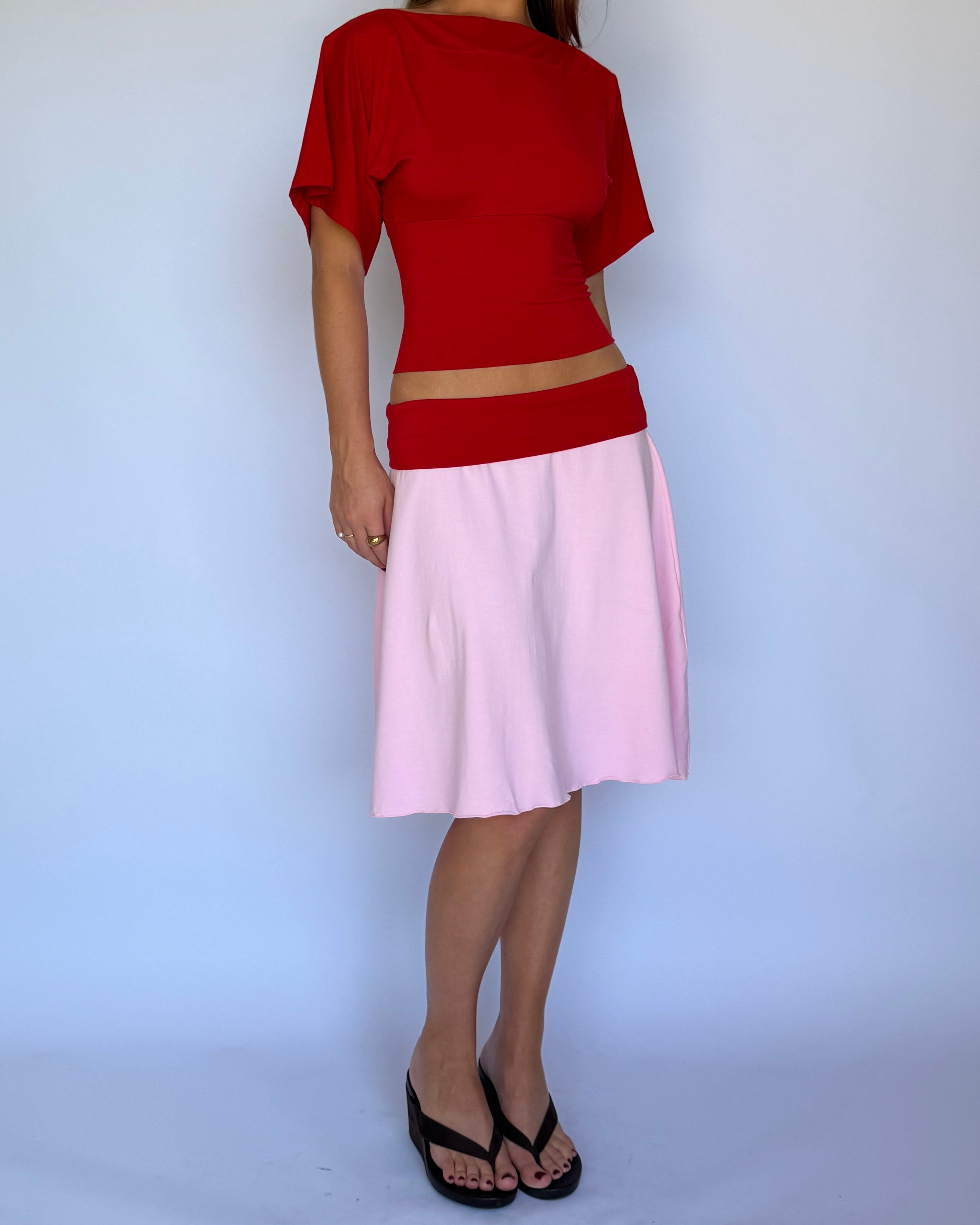 Lucy Midi Skirt - Sorbet