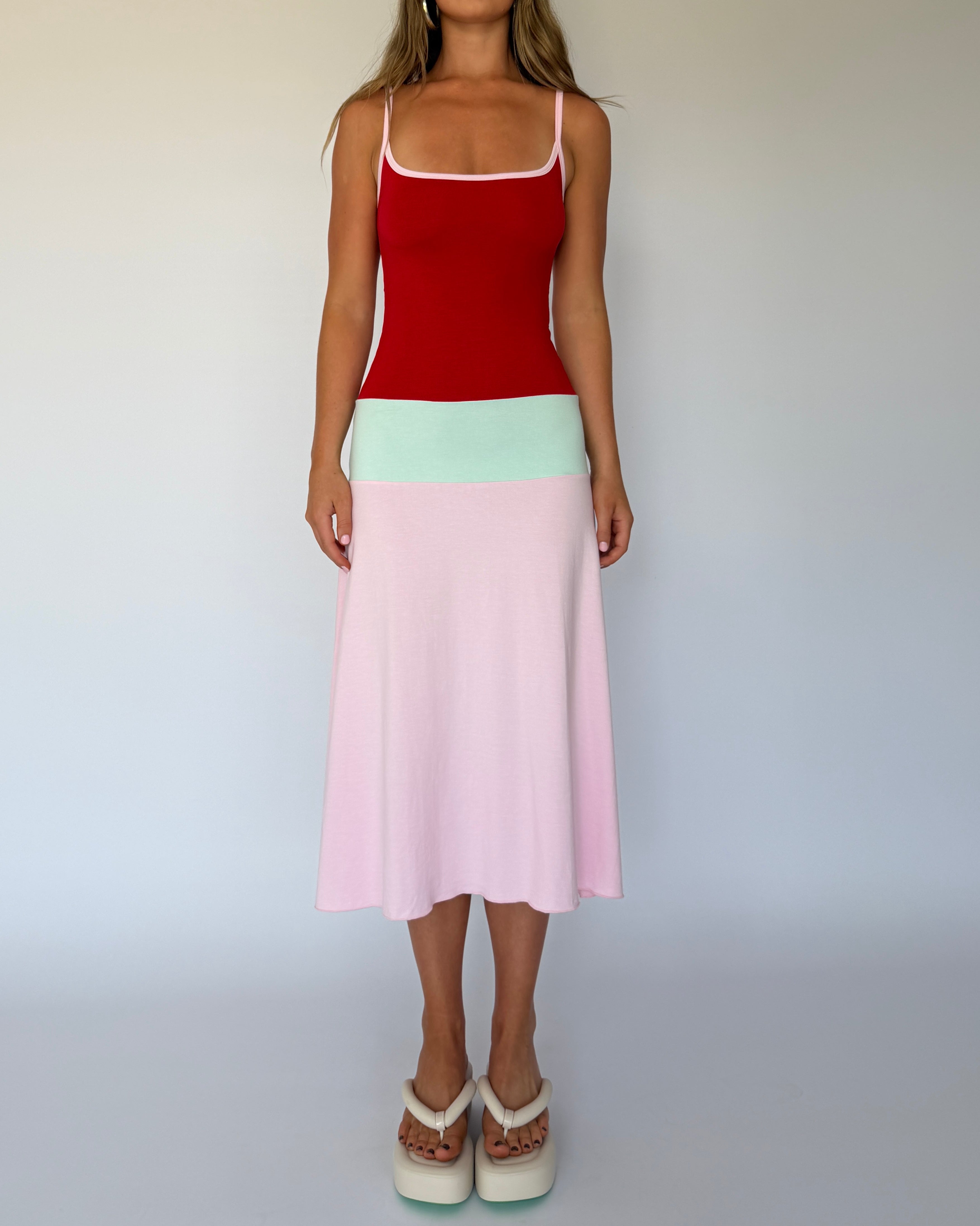 Lucy Midi Dress - Sorbet