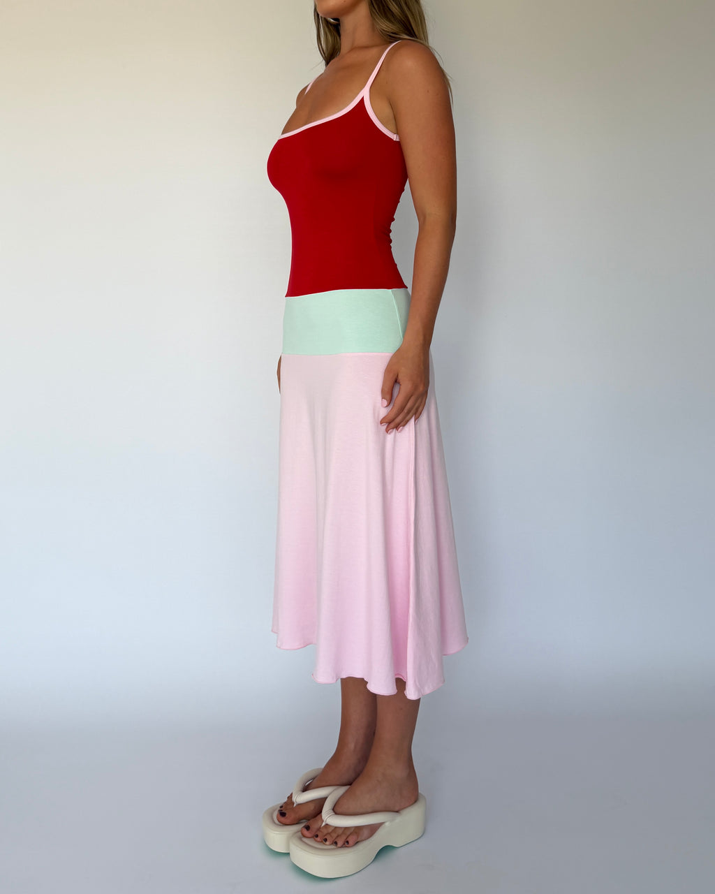 Lucy Midi Dress - Sorbet
