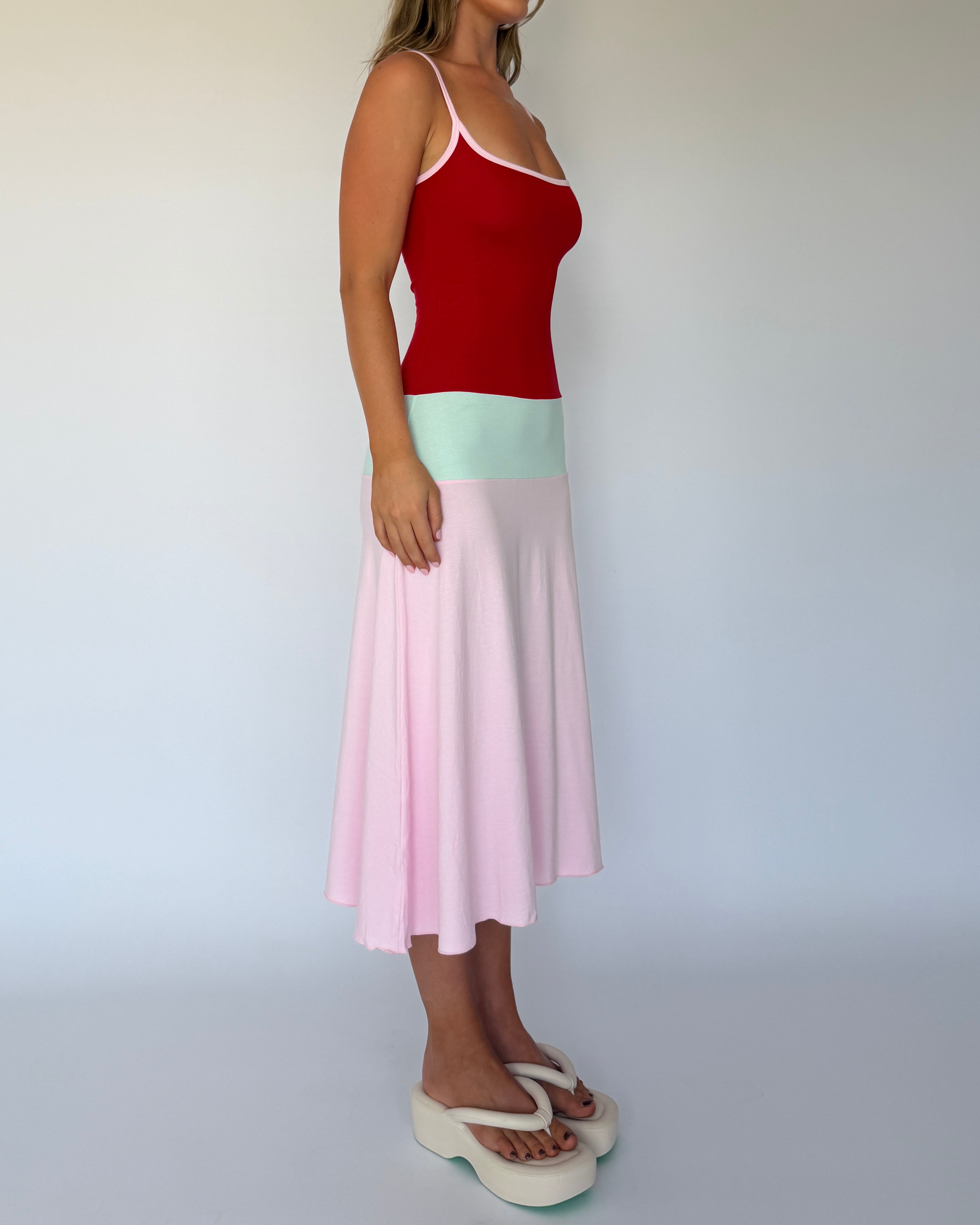 Lucy Midi Dress - Sorbet